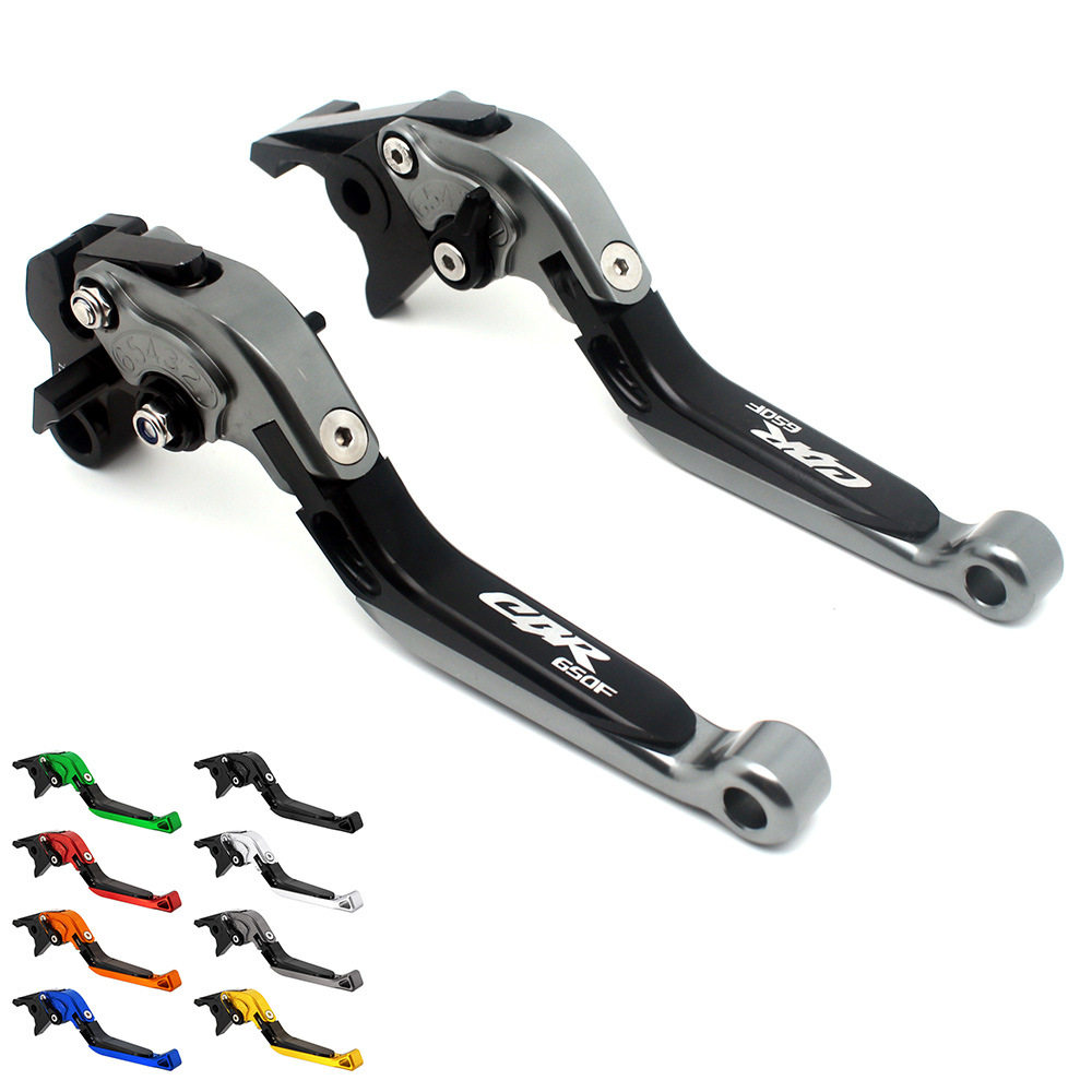 适用于CBR650FCBR650F摩托车CNC伸缩折叠刹车离合手柄拉杆牛角