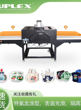 热转印烫画机large format sublimation heat press200气动双工位
