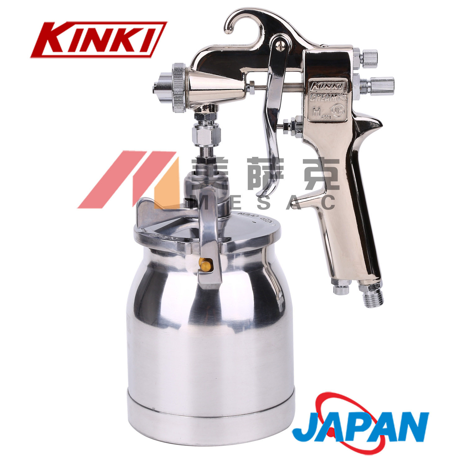 日本KINKI劲力CREAMY(KP)7S喷枪下壶陶瓷釉修补喷枪进口油漆喷枪