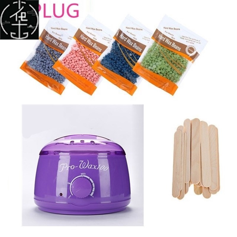 Hot Wax Warmer Heater Machine Hair Removal Beans Waxing Kit