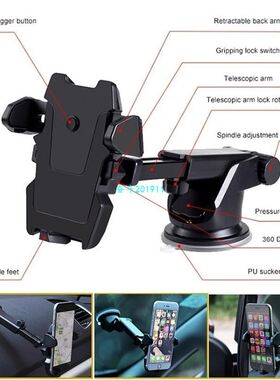 极速Luxury Cell Phone Holder for Car Windield Mount 360 Degr