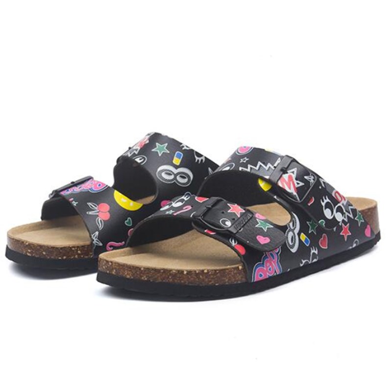 New Summer Men Beach Cork Slippers Casual Unisex Double Buck
