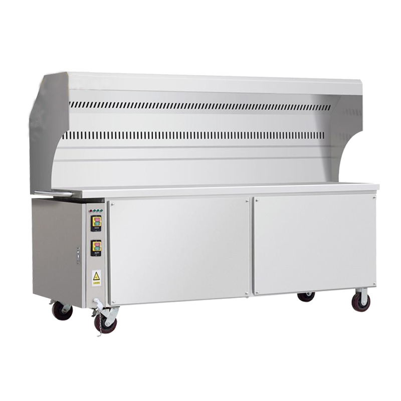 无烟净化商用1.2米环保净化烧烤车油烟木炭无烟摆摊烧烤车移动