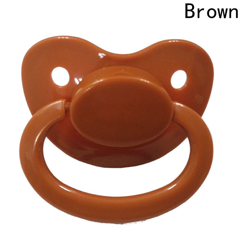 极速1Pc Solid Color Abdl pacifier Lovely Big Size Silicone A