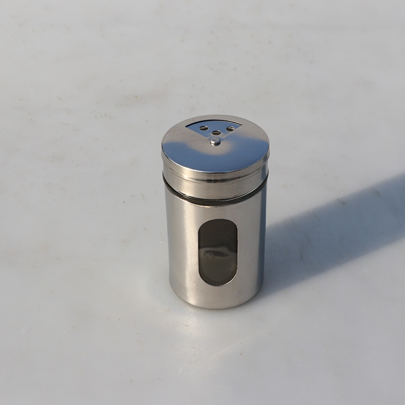 烧烤调料罐不锈钢调味瓶带孔胡椒辣椒粉瓶孜然盒撒料洒粉器神器