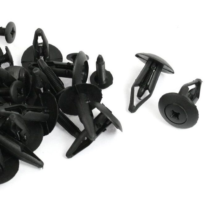 High Quality  20 Pcs 6mm Hole Plastic Rivet Trim Panel Retai