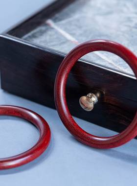 皇皇印度小叶紫檀手镯檀木手环女款贵妃镯红木首饰送女友送妈妈