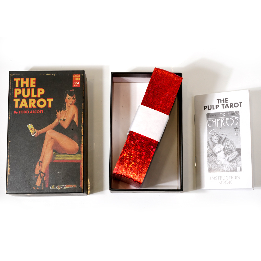 The Pulp Taro 全英文烫金工艺高档礼盒金边塔罗牌厂家