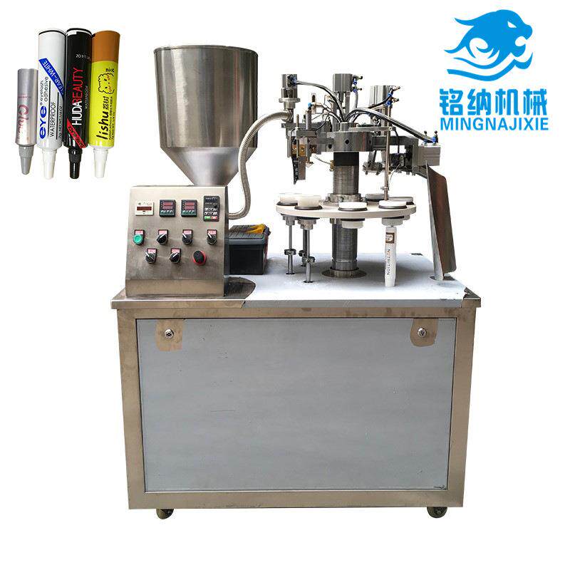 人工下管灌装封尾设备化妆品胶水灌装机美睫胶水半自动灌装封尾机