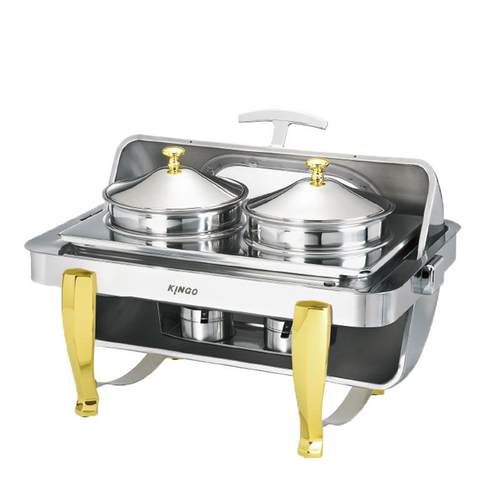 南洋精工自助餐保温餐炉商用电加热方形翻盖不锈钢酒店单位用餐