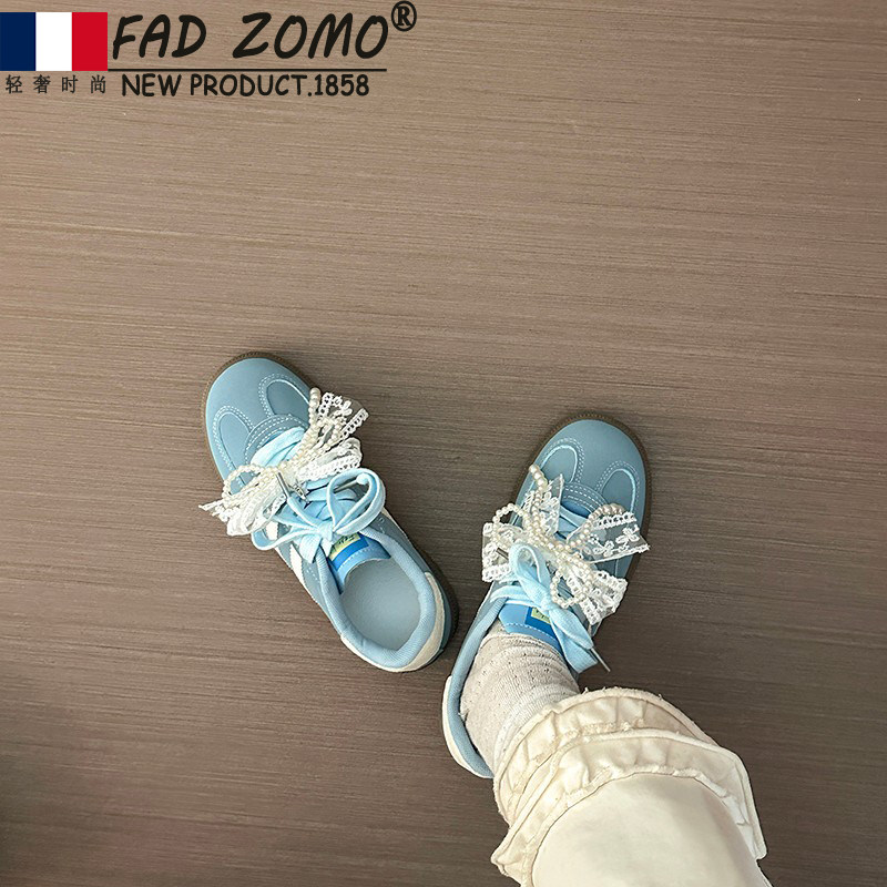 法国FAD ZOMO复古百搭德训鞋女2026新款春季时尚轻便休闲运动板鞋