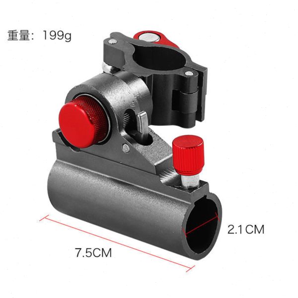 钓椅配件三件套万向旋转炮台架鱼护架饵盘架伞架无极调节通用插片