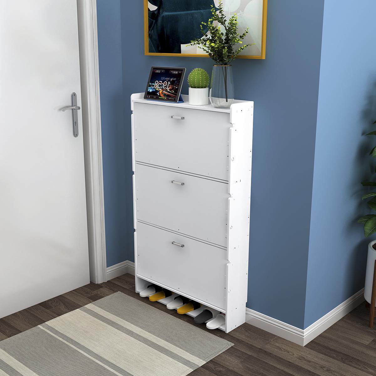 北欧迷你鞋柜玄关柜简约现代门厅柜进门口小鞋柜家用阳台储物柜子