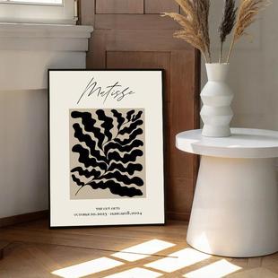 现代简约抽象马蒂斯客厅沙发背景墙装 饰画玄关走廊小众艺术壁画