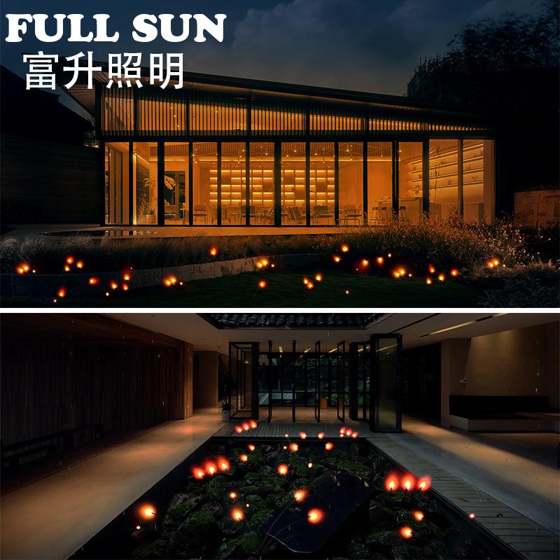 LED发光萤火虫灯户外防雨仿真摇摆公园草地灯美化亮化草坪景观灯