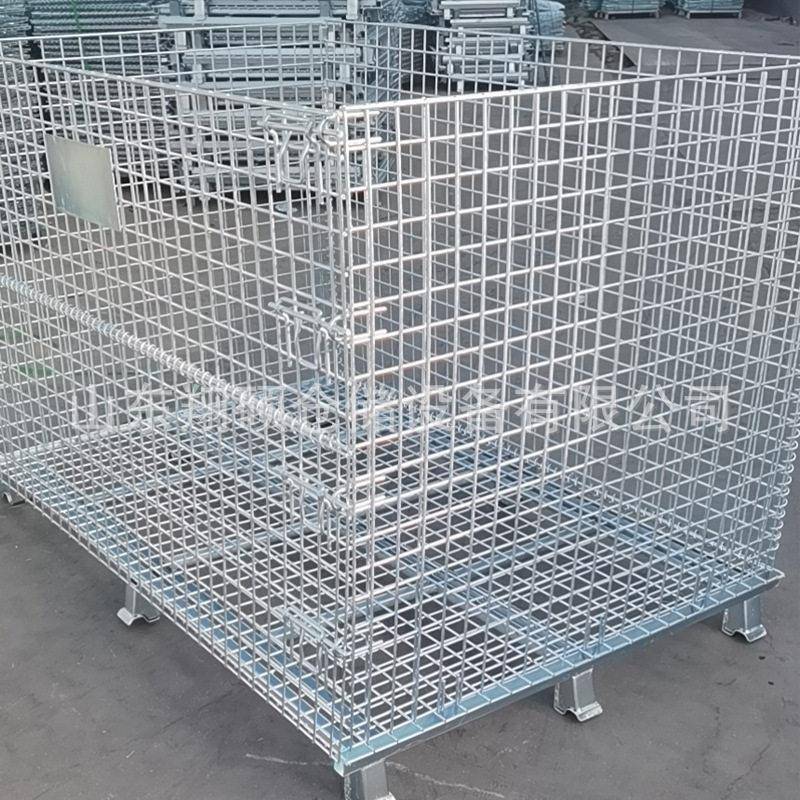 可堆码仓储笼多层存放空箱折叠立体存储可视蝴蝶笼工业物料仓储笼