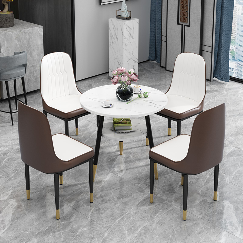 洽谈桌椅组合小型办公室会议会客桌商务售楼处办公接待台小圆桌子