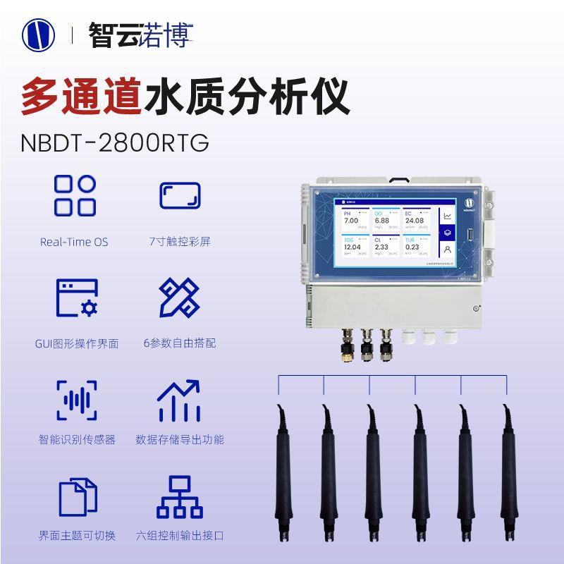 上海诺博水中溶解臭氧检测壁挂多通道水质分析仪RS485输出臭氧仪