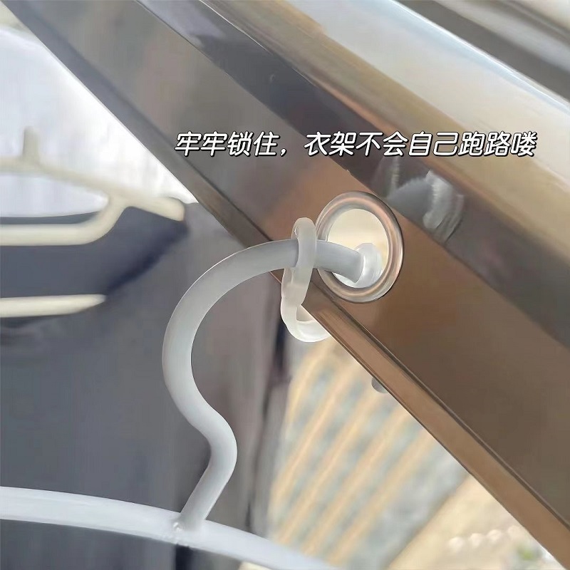 硅胶衣架防风扣彩色晾衣架防滑扣室外晒衣架多功能防掉落固定卡夹