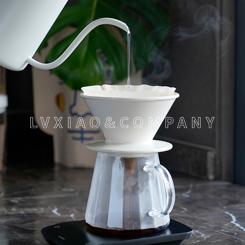 watchget滤杯 日本制美浓烧手冲咖啡锥形v60陶瓷大孔滤纸漏斗吕枭