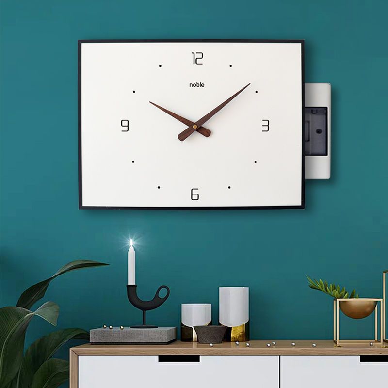 电表箱装饰画推拉挂钟带钟表电闸配电盒遮挡箱电箱时钟免打孔代销