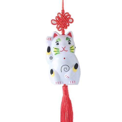 招财猫迎宾器卡通感应门铃红外感应警报器店铺进门口你好欢迎光临