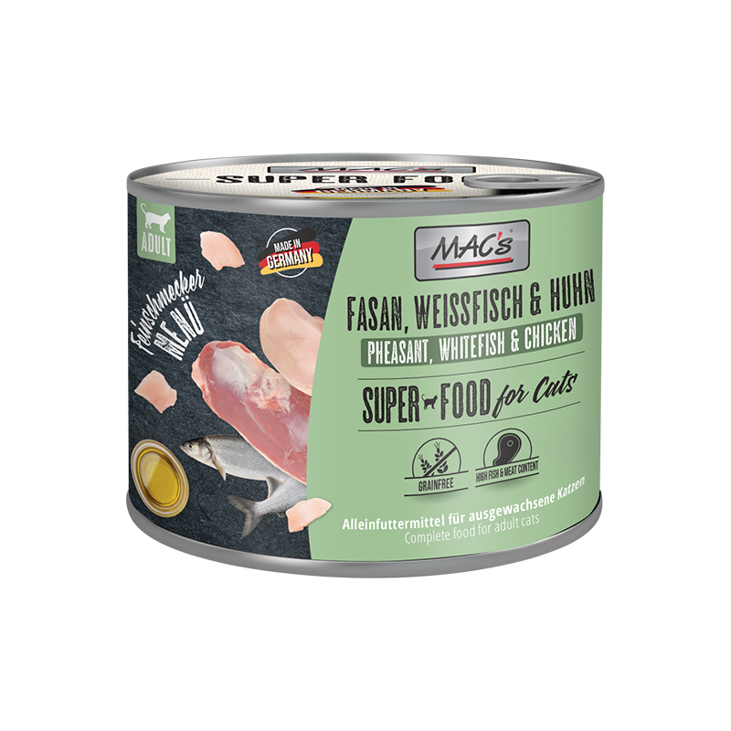 德国进口Macs迈格仕纯肉盛宴高蛋白无谷主食猫罐头 湿粮成幼猫粮
