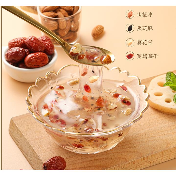 藕粉配料商用莲子粥伴侣摆摊混装组合坚果杏仁茶辅料八宝粥