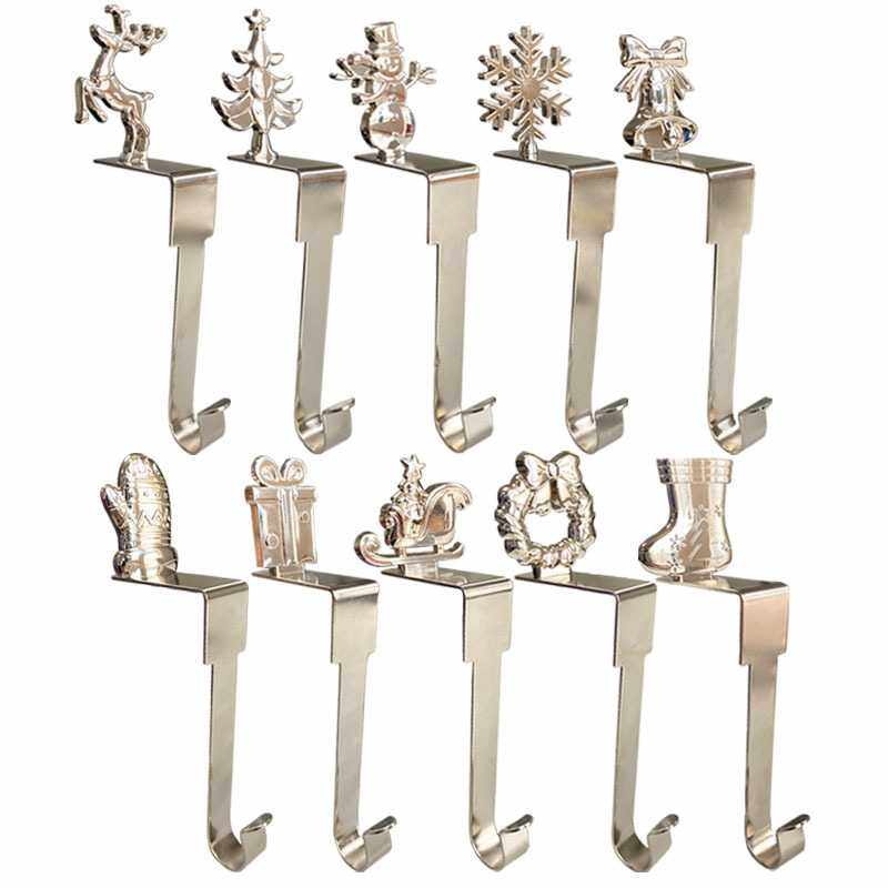 新款直销跨境2024万圣节挂钩圣诞壁炉直角挂钩长筒袜挂包钩L造型,家装主材,挂钩/挂衣钩,淘宝优惠券,粉丝福利购,淘宝优惠卷