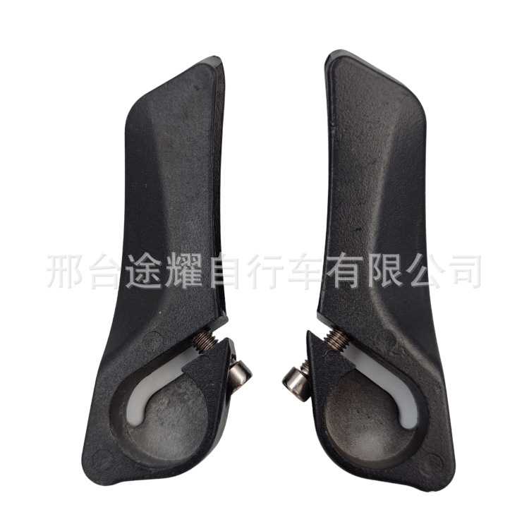 新款直销铝合金山地自行车付把山地车副把牛角小付把套把手单车骑