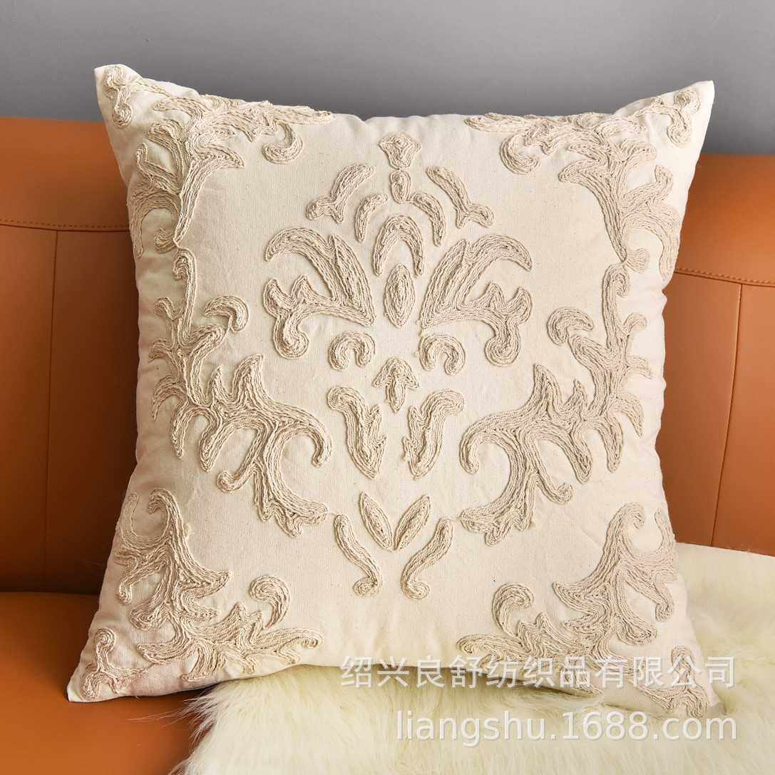 新款直销亚马逊爆款棉麻绳绣花沙发抱枕床头靠垫套坐垫床靠背汽车,居家布艺,靠垫/抱枕,淘宝优惠券,粉丝福利购,淘宝优惠卷