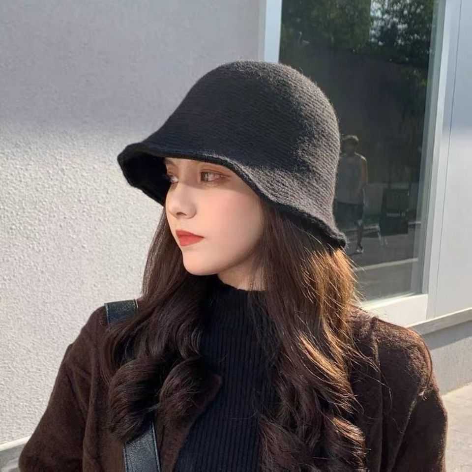新款直销帽子假发一体女长卷发网红羊毛渔夫帽盆帽秋冬天时尚短卷