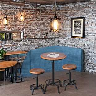 新款直销直销复古工业风酒吧椅铁艺吧台椅创意休闲客厅升降吧台凳