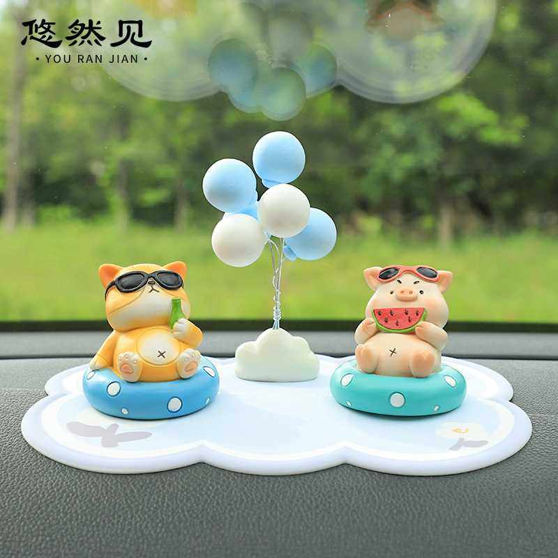 新款直销卡通动物创意礼物夏日清凉泳池派对家居桌面装饰品树脂汽,家居饰品,桌面摆件,淘宝优惠券,粉丝福利购,淘宝优惠卷