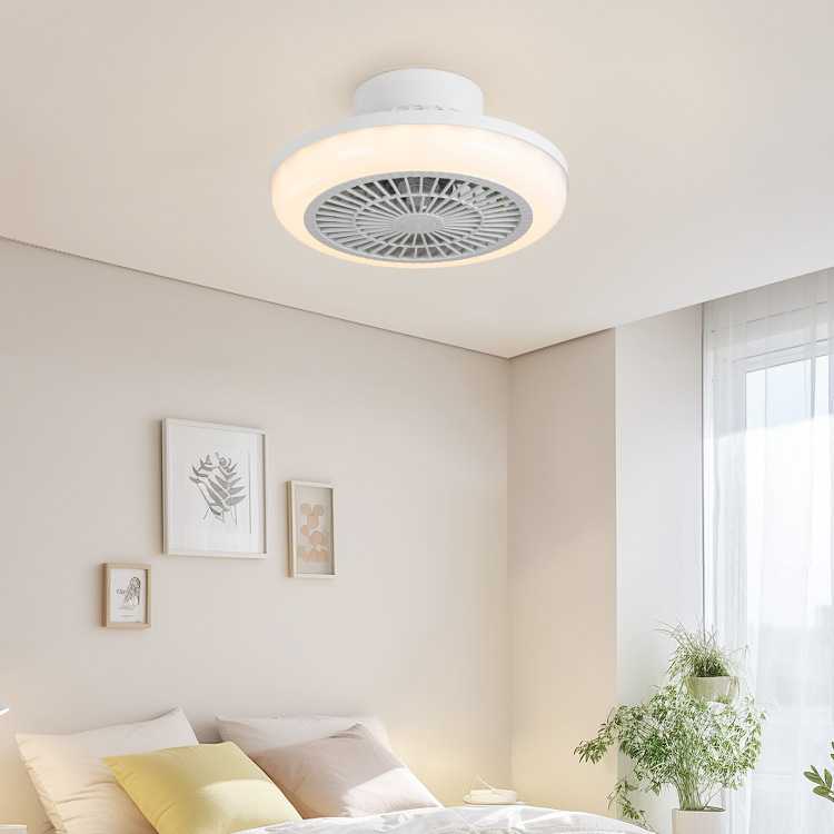新款直销跨境卧室风扇灯吸顶灯简约现代餐厅客厅吊扇灯儿童房风扇