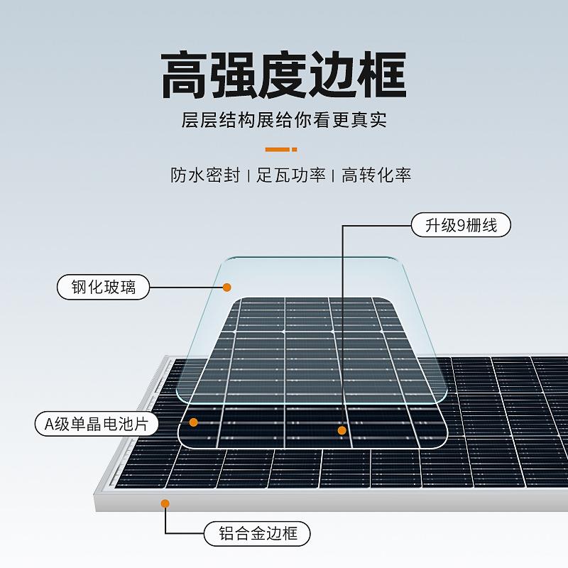 新款直销直发80W太阳能电池板光伏组件发电板12V单晶A级太阳能充