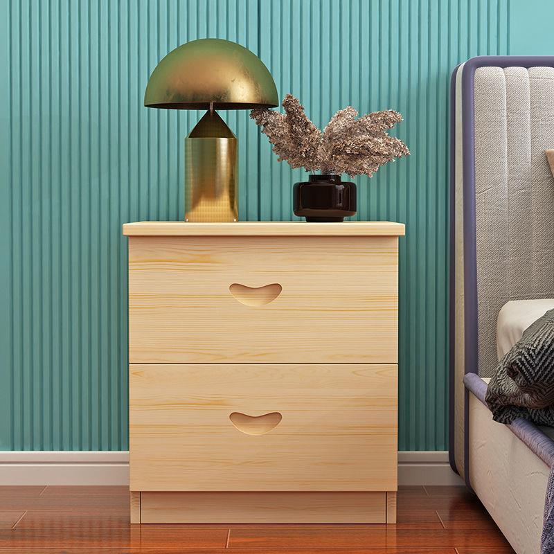 松木床头柜床边柜储物柜实木床头柜家具收纳柜卧室家具小柜子