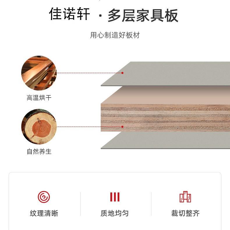 厂家直供EO级MM多层板防水耐磨免漆生态板衣柜橱柜背景樯装饰板