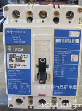 Cutler Hammer 塑壳断路器FD 25KFD3060L FD3060