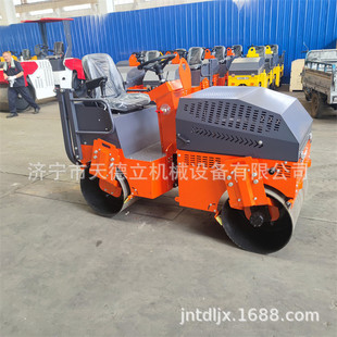 1.2 1.5吨柴油动力座驾压路机双钢轮双驱单振土壤压实800宽192F