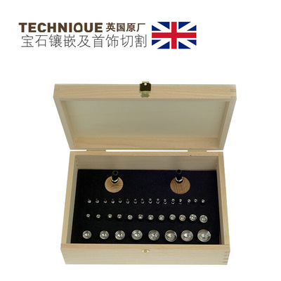 TECHNIQUE 英国法式凹槽挡板冲头套装 36件套   法式表圈镶嵌套装