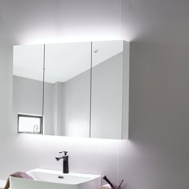 挂墙式太空铝浴室镜柜加高配LED灯卫生间三门镜箱卫生间镜面柜,电子元器件市场,电线扎带/束线带,淘宝优惠券,粉丝福利购,淘宝优惠卷