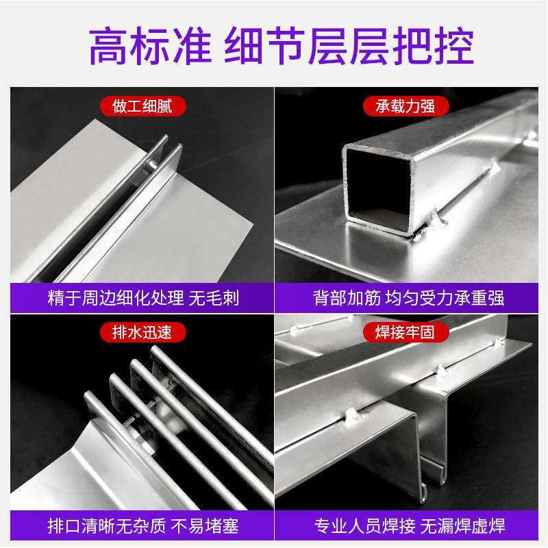 市政工程排水沟不锈钢线性盖板不锈钢201缝隙沟盖板下水道304沟盖,基础建材,排水沟槽/盖板,淘宝优惠券,粉丝福利购,淘宝优惠卷