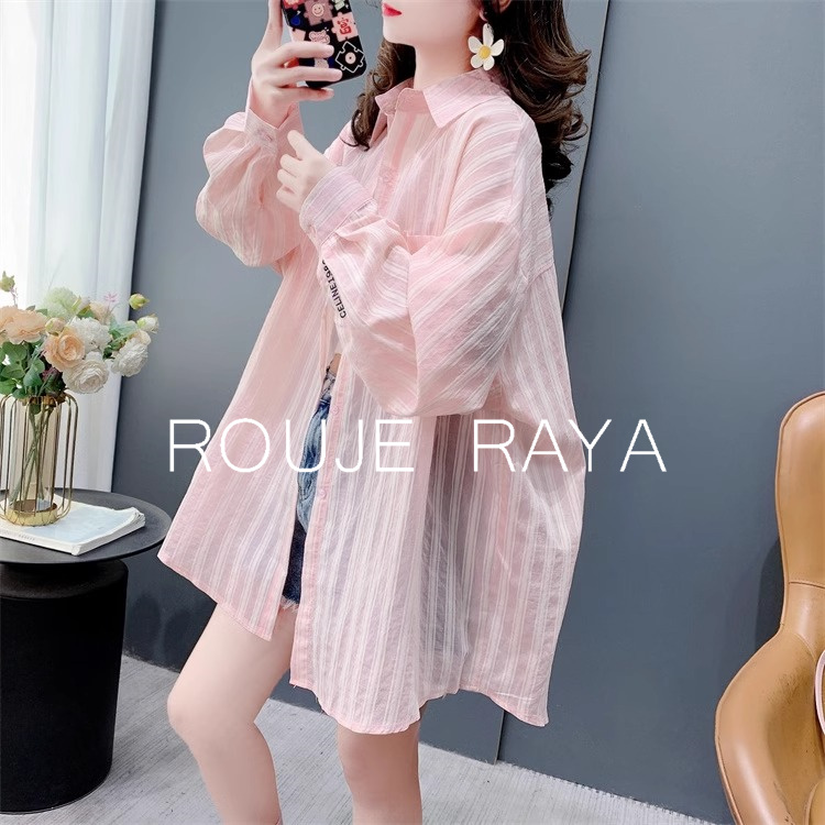 Rouje Raya法式薄款防晒衬衫女夏季新款百搭显瘦设计感外套上衣潮
