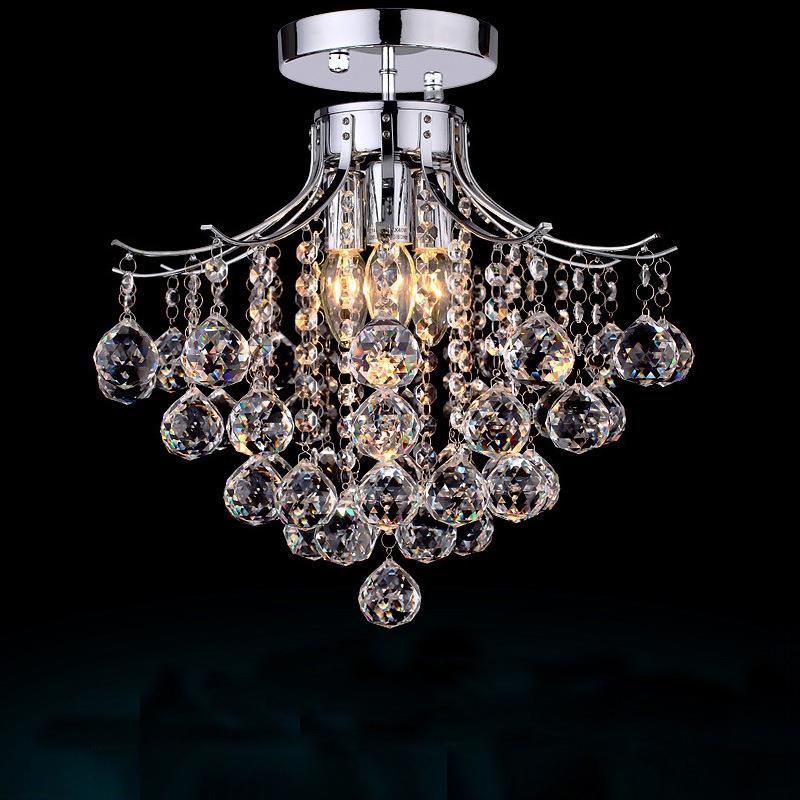 卧室吸顶灯轻奢主卧灯现代简约水晶灯北欧家用房间餐厅灯客厅灯具