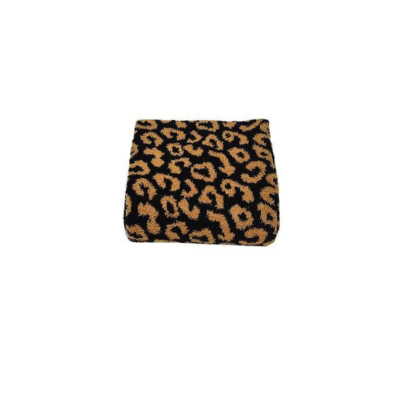 秋冬加厚针织毯软绵绵豹纹半边绒休闲盖毯办公室午睡毯休闲沙发毯