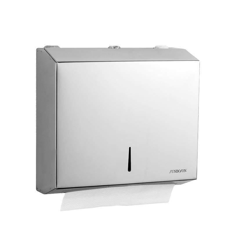 卫生间厕纸盒厕所304不锈钢防水擦手纸盒纸巾盒架打孔壁挂式抽纸