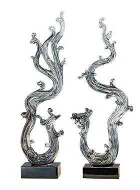 风生水起客厅装饰龙凤呈祥摆件办公室入门玄关高级感电视柜工艺品