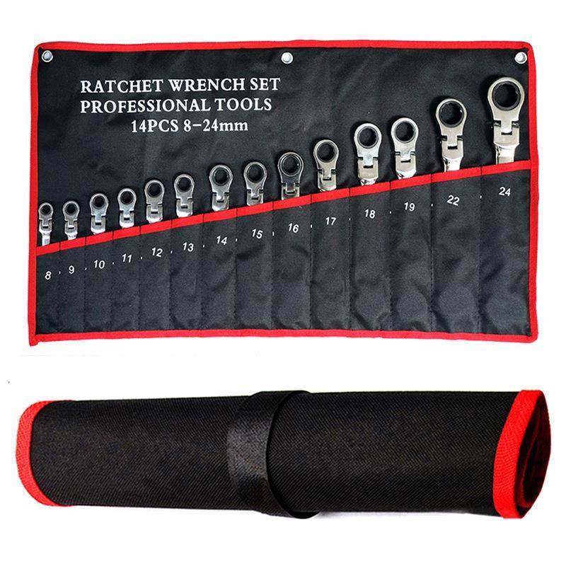 12件套活动头棘轮扳手套装组套挂袋全抛光CRV72齿汽车维修工具,五金/工具,棘轮扳手,淘宝优惠券,粉丝福利购,淘宝优惠卷