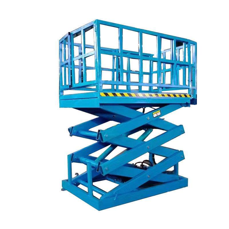 电动液压升降平台舞台举升机汽车起重升降加厚锰钢固定剪叉升降机